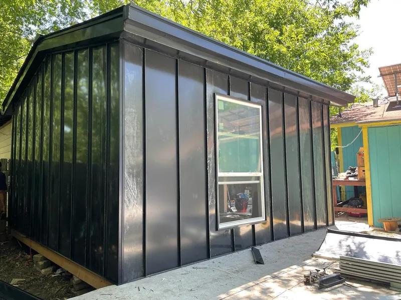 Black standing seam metal wall panels for Metal Roof Installation in Adairsville